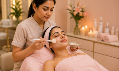 Luxury facial treatment