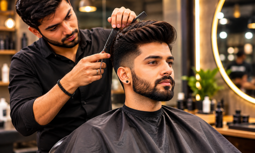 Men's beard grooming