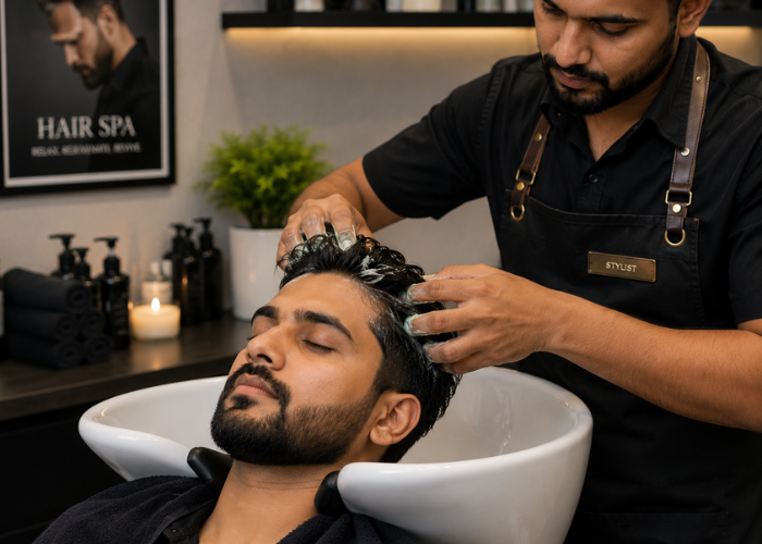 men hair spa